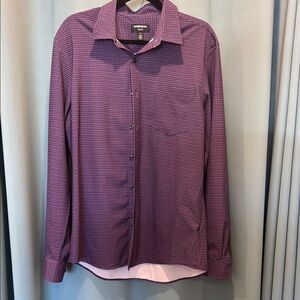 Purple Nordstrom Button-Up Shirt